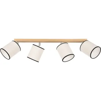 Bodové svítidlo Spot-Light 66791474 - Stropní bodové svítidlo BOHO 4xE27/25W/230V dub