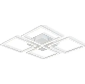 Top Light - LED Stmívatelný přisazený lustr R4xLED/16,25W/230V hranatý bílá + DO