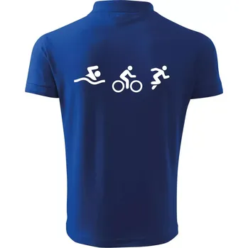 Pánská košile Triathlon postavy - Polokošile pánská Pique Polo 203 - 4XL ( Královská modrá )