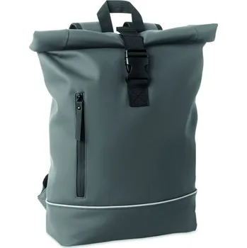 Městský batoh Rolovací PU batoh na notebook 1 Laptosa - Kamenně Šedá