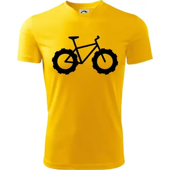 Chlapecké tričko Fatbike - Dětské triko sportovní (dresovina) - 146 cm/10 let ( Žlutá )