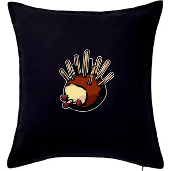 Polštář Kaštanový ježeček - Polštář 50x50 - 50x50 - Pouze potah ( Černá )