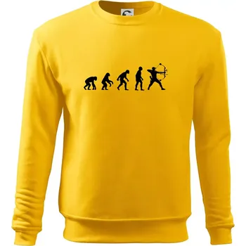 Pánská mikina Evoluce lukostřelba kladkový luk - Mikina Essential pánská - 2XL ( Žlutá )
