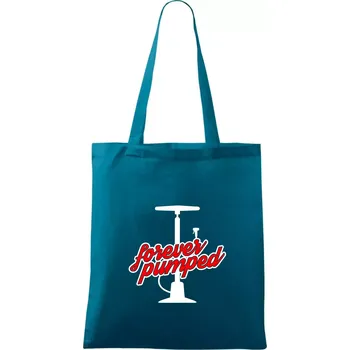 Forever Pumped - Taška bavlněná - 42 x 38 cm ( Petrolejová )
