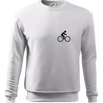 Pánská mikina Cyklistika logo prsa - Mikina Essential pánská - M ( Bílá )