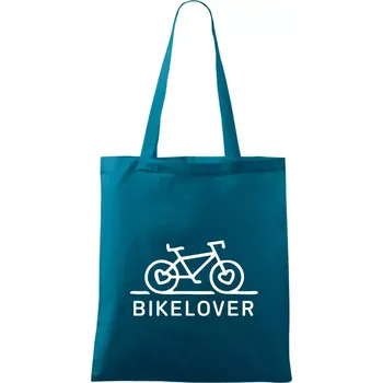 Bike lover - Taška bavlněná - 42 x 38 cm ( Petrolejová )