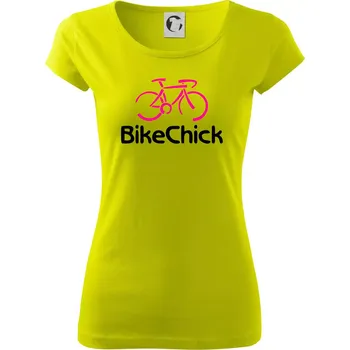 Dámské tričko Bike Chick - Dámské triko Pure - XS ( Limetková )