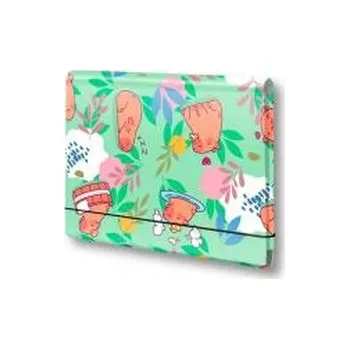 Set školních potřeb Teczka łamana A5 na gumkę Kapibara łąka PENMATE