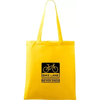 Bike lane - Taška bavlněná - 42 x 38 cm ( Žlutá )