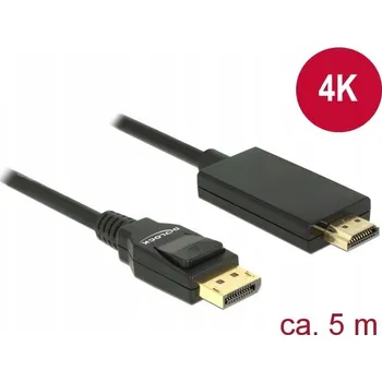 Video kabel Kabel DisplayPort - HDMI Delock 85319 5m černý