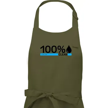 Kuchyňská zástěra 100% Clean - Dámská zástěra na vaření - Univerzální velikost ( Khaki )