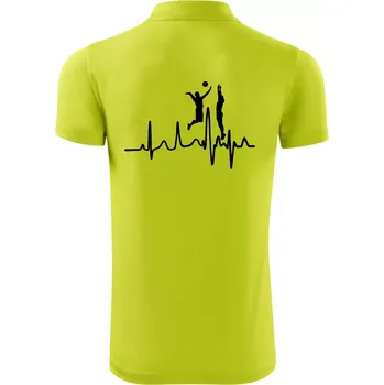 Pánská košile EKG volejbalisti muži - Polokošile Victory sportovní (dresovina) - S ( Limetková )