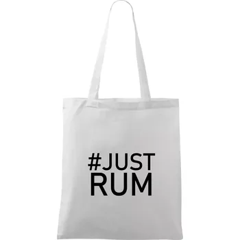 Nákupní taška Just rum - Taška bavlněná - 42 x 38 cm ( Bílá )