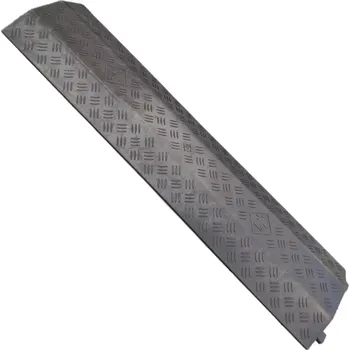 kabelová chránička Černý plastový kabelový most - délka 95 cm, šířka 13 cm, výška 2 cm