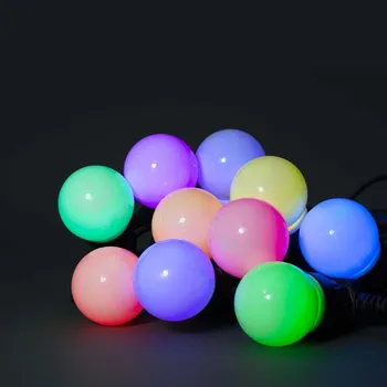 Venkovní osvětlení Nedis WIFILP03C10 - LED RGB Dekorační řetěz 10xLED 12m IP65 Wi-Fi Tuya