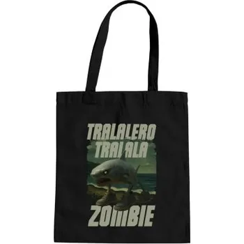Žertovný předmět Tralalero tralala - zombie - Italian Brainrot - taška s potiskem- Tričkový.cz