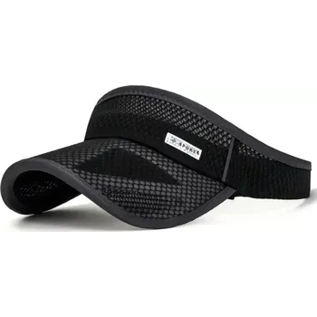 Kšiltovka Síťovaná kšiltovka s dlouhým kšiltem bez vrchu - ČERNÁ (Značka: SH)