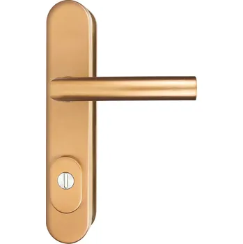 Dveřní kování RICHTER Bezpečnostní kování R.711.ZB.MD.TB3 (měď) Rozteč: 92 mm