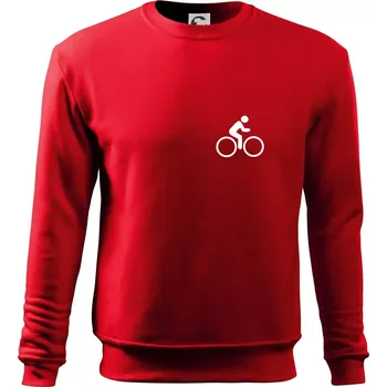 Pánská mikina Cyklistika logo prsa - Mikina Essential pánská - M ( Červená )