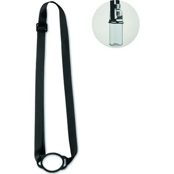 Šňůrka na krk s držákem na 6cm Lancup - Černá