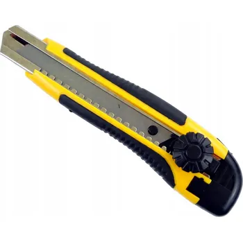 Pracovní nůž NŮŽ NA TAPETY ZATAHOVACÍ S ODLAMOVACÍ ČEPELÍ NOŽE 18 MM VÝSUVNÝ TAPECIAK