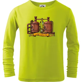 Dětská móda Nejlíp vařím já - Triko dětské Long Sleeve - 134 cm/8 let ( Limetková )