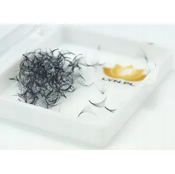 Péče o řasy a obočí VĚJÍŘKY ŘASY TRSY HEDVÁBNÉ 7D-0,07 ZAKŘIVENÍ C 250 KS #606 - 14 mm