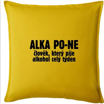 Polštář Alkapone - Polštář 50x50 - 50x50 - Pouze potah ( Žlutá )