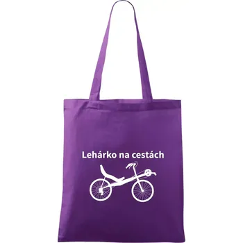 Lehárko na cestách - Taška bavlněná - 42 x 38 cm ( Fialová )