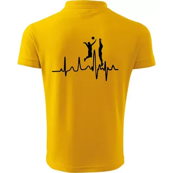 Pánská košile EKG volejbalisti muži - Polokošile pánská Pique Polo 203 - 5XL ( Žlutá )