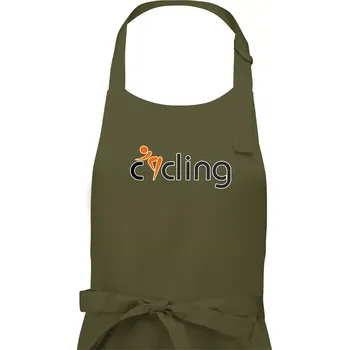 Kuchyňská zástěra Cycling postava - Dámská zástěra na vaření - Univerzální velikost ( Khaki )