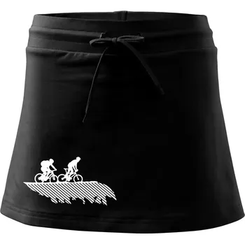 Dámská sukně Cyclo duo - Sportovní sukně - two in one - L ( Černá )