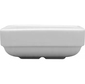 LUBIANA RITA Salátová Mísa Bílá Čtvercová Porcelánová Miska na Chuťovky 11,5 cm