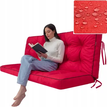 Podsedák Polštář Hobbygarden 106 x 180 x 10 červený