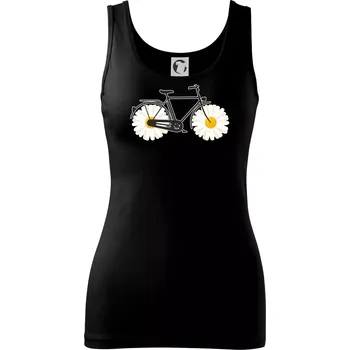 Dámské oblečení Kolo kopretina - Dámské tílko - XS ( Černá )