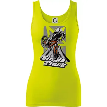 Single track trať - Dámské tílko - XS ( Limetková )