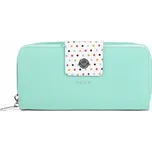 Dámská peněženka VUCH JUDY UNI Tyrkysová, Bílá