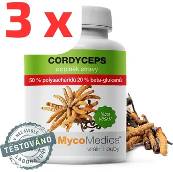Přírodní produkt Mycomedica Cordyceps 50% polysacharidů 3 x 90 kapslí