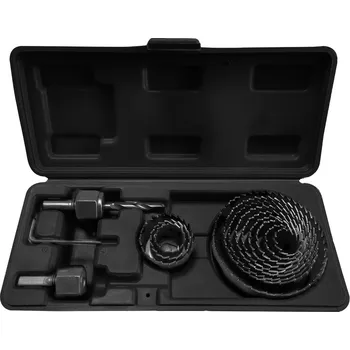 Graphite Sada děrovacích pil s adaptéry 19–76 mm, 15 ks