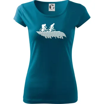 Dámské oblečení Cyclo duo - Dámské triko Pure - XL ( Petrolejová )