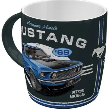 Postershop Hrnek - Ford Mustang - 1969 Mach 1 Blue