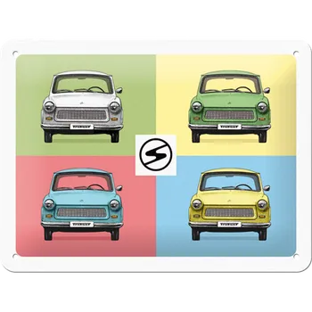 Plechová cedule Postershop Plechová cedule: Trabant (Pop Art) - 20x15 cm