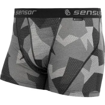 Pánské termo spodní prádlo Sensor Merino Impress Pánské Trenky Černá/camo S + DÁREK
