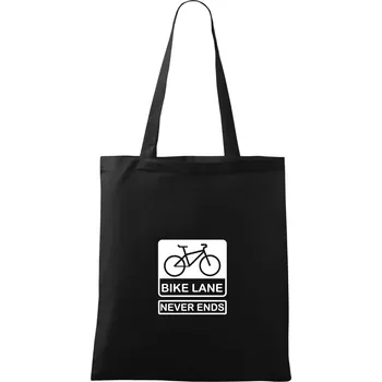 Bike lane - Taška bavlněná - 42 x 38 cm ( Černá )