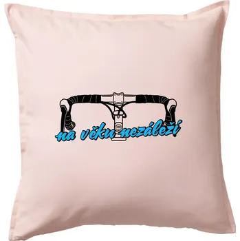 Polštář Na věku nezáleží - Polštář 50x50 - 50x50 - Pouze potah ( Světle růžová )