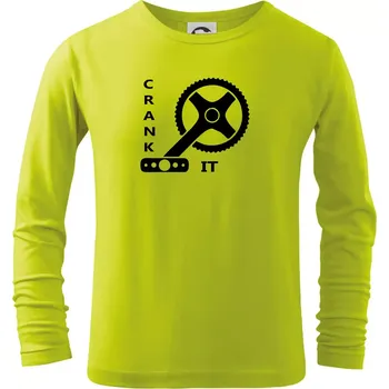 Dětská móda Crank it - Triko dětské Long Sleeve - 122 cm/6 let ( Limetková )
