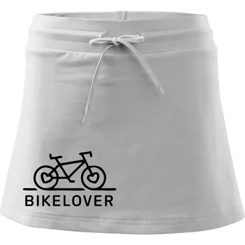 Dámská sukně Bike lover - Sportovní sukně - two in one - M ( Bílá )