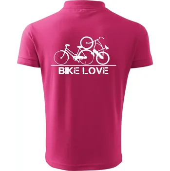Pánská košile Bike love - Polokošile pánská Pique Polo 203 - 4XL ( Purpurová )