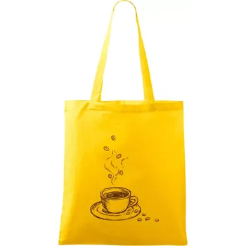 Hrnek plný čerstvé kávy - Taška bavlněná - 42 x 38 cm ( Žlutá )