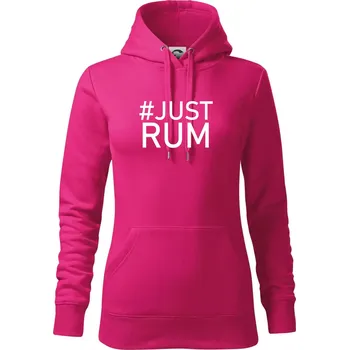 Dámská mikina Just rum - Mikina dámská Cape s kapucí - XS ( Purpurová )